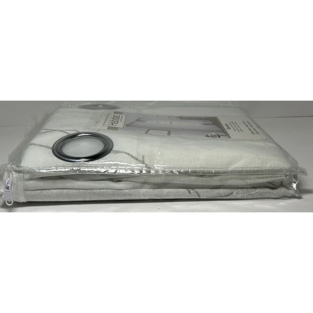 Commonwealth Habitat Embroidered Giardino‎ Cream Sheer Curtain Polyester 52